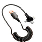120W 3-in-1 USB-C Super-Fast Retractable Charging Cable Habicare