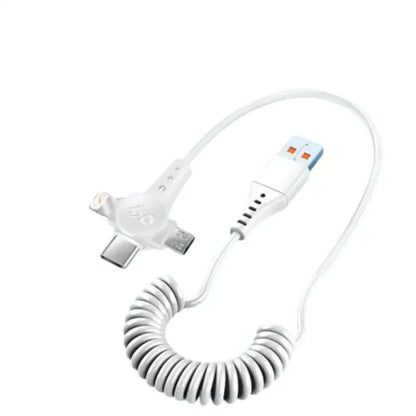 120W 3-in-1 USB-C Super-Fast Retractable Charging Cable Habicare