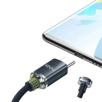 120W Super-Fast USB-C Charging Cable for Smartphones Habicare