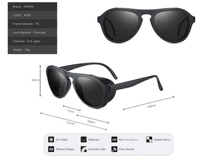 BLACK - HD Polarized Lens Sunglasses Anti-Blue Ray Hydrophobic dealonline.co.nz