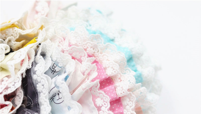 Floral Lace bibs outfits for cats-1