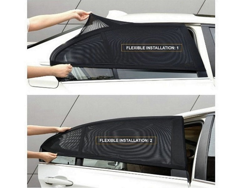 2*Car Side Rear Window Sun Visor Shade Mesh Cover Shield Sunshade UV Protector dealonline.co.nz