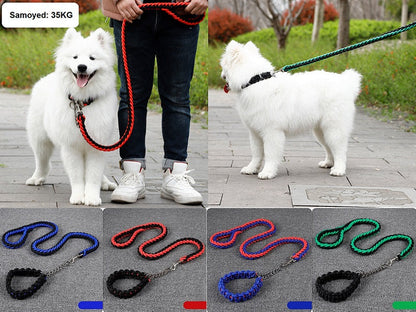 LARGE BLUE&RED Strong Dog Leash Climbing Rope Threaded Pet Training dealonline.co.nz