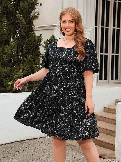 Casual loose-fitting dress for women, midi skirt