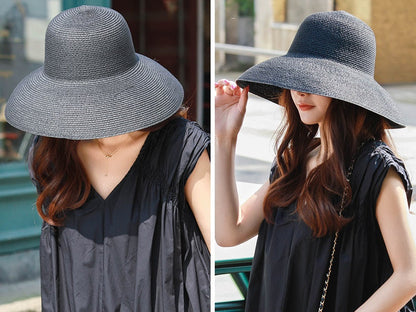 Sun Straw Hat Wide Brim Floppy Derby Summer Beach Cap WHITE dealonline.co.nz