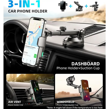 15W Wireless Car Charger Phone Holder Habicare