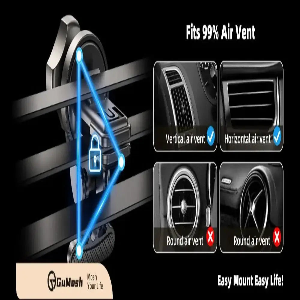 15W Wireless Car Charger Phone Holder Habicare