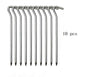 Camping Pegs – 10pcs Aluminium Alloy Tent Stakes ECOTREK