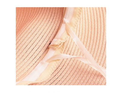 GREY- 16cm Wide Brim Women Lady Sun Straw Hat Floppy Derby Summer Beach Cap dealonline.co.nz