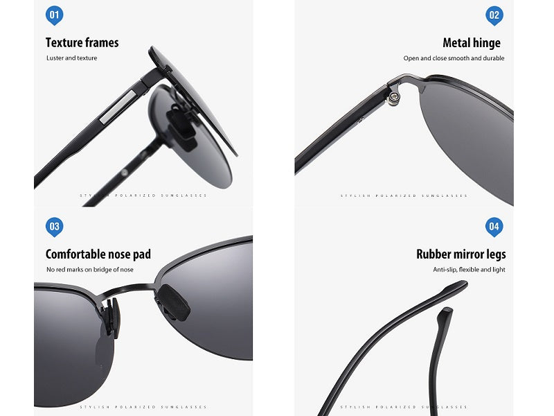 BLACK/B HD Polarized Lens Sunglasses Anti-Blue Ray Hydrophobic dealonline.co.nz