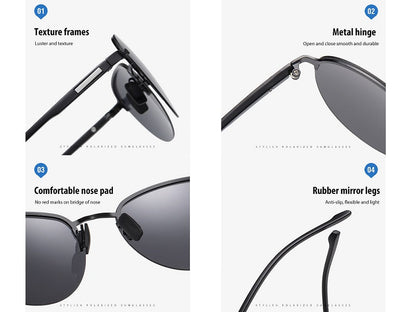 BLACK/B HD Polarized Lens Sunglasses Anti-Blue Ray Hydrophobic dealonline.co.nz