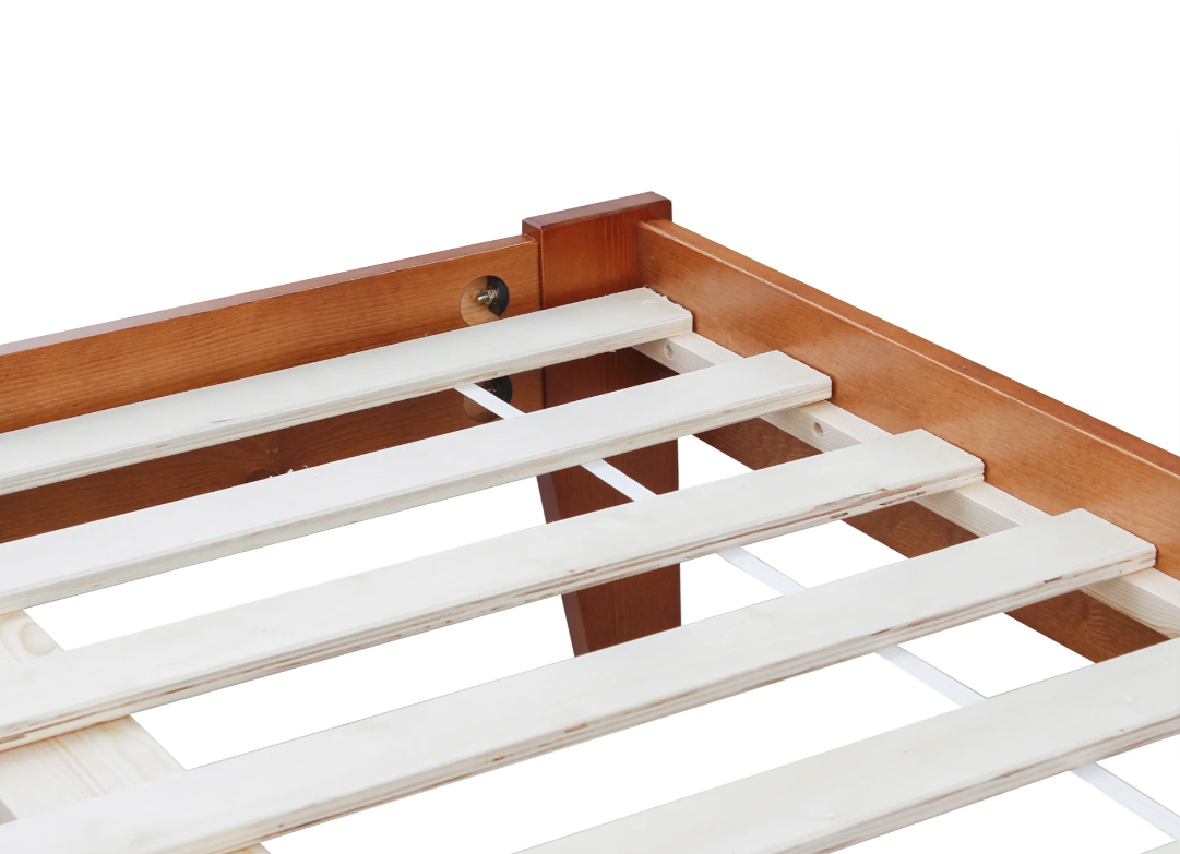 Hartland Solid Wood Bed Base Honey Double sue-e furniture