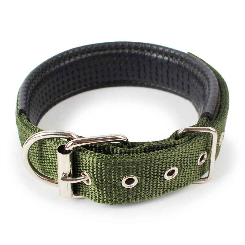 Colorful nylon dog collar by dealonlinenz, 4cm wide and 70cm long, adjustable and durable for medium to large dogs.
