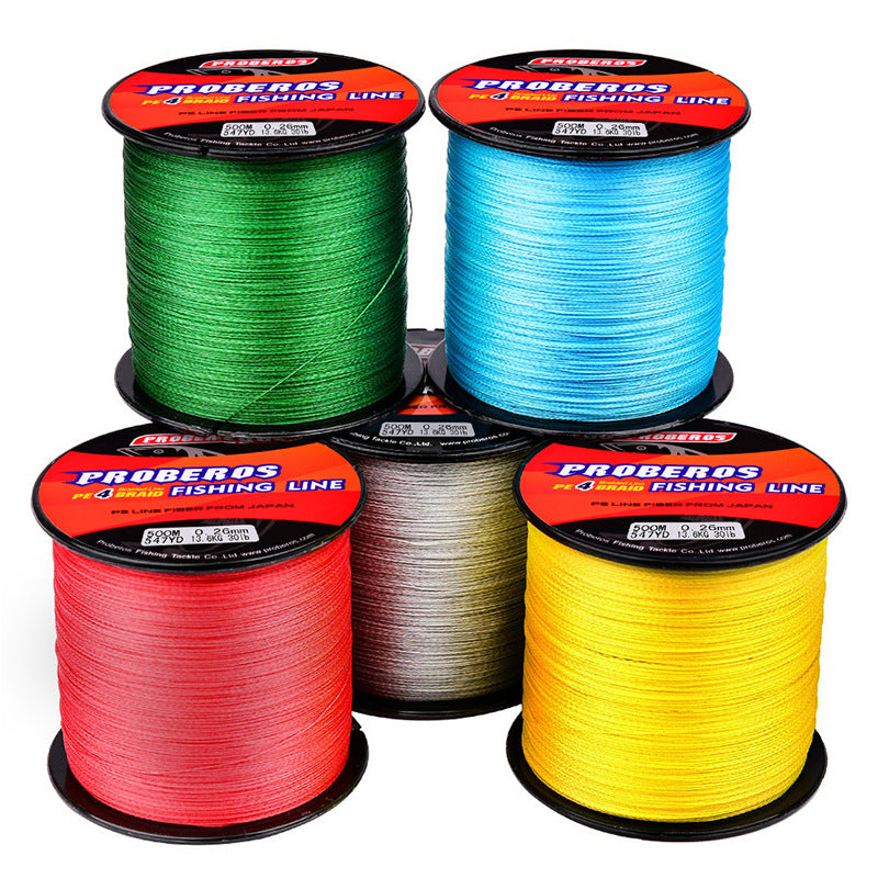 60LB 500m Braided Fishing Line 4 Strands Stronger Multifilament PE Braid Wire 4.0 dealonline.co.nz