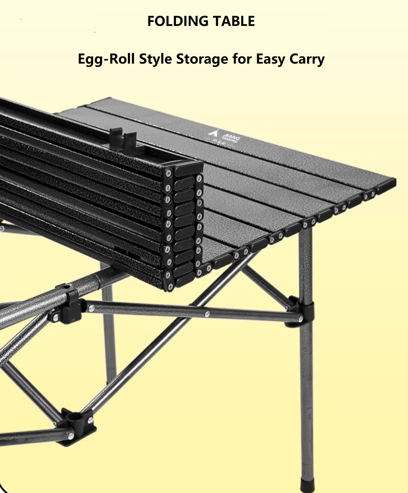 Adjustable Folding Camping Table – Portable Outdoor Table 51cm ECOTREK