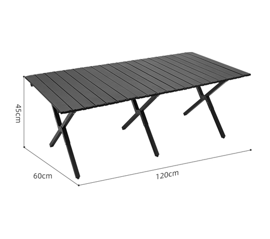 Portable Outdoor Folding Table – Egg Roll Style, 120cm ECOTREK