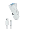 Mobigo Dual USB Car Charger With Lightning Cable GO221L