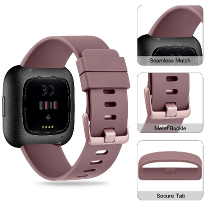 Soft Silicone Sport Band for the Fitbit Versa Lite (available in 26 colours) Habicare