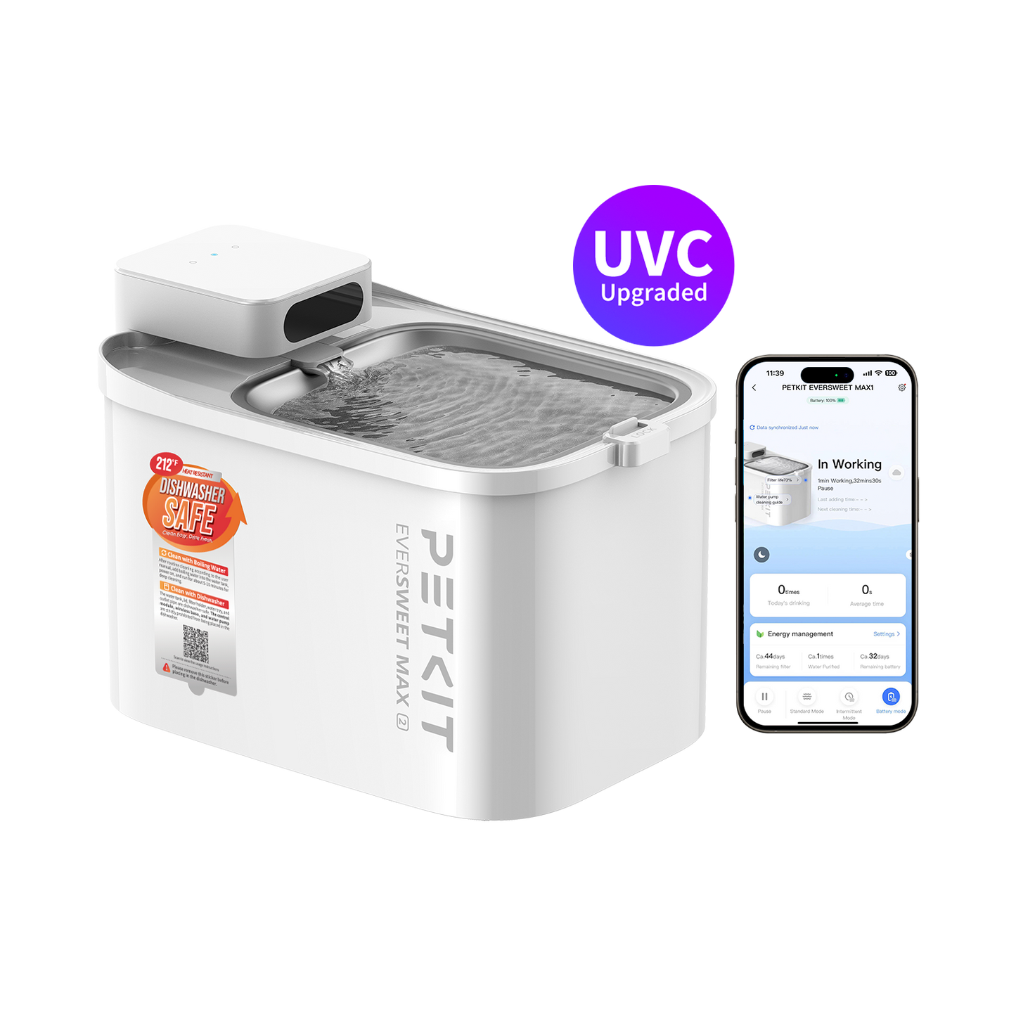 PETKIT EverSweet Max 2 (UVC) Pet Water Fountain