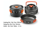 Outdoor Cookware Set - Camping Cookware Ideal for 3-4 people ECOTREK