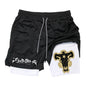 Anime Print Double Layer Casual Shorts