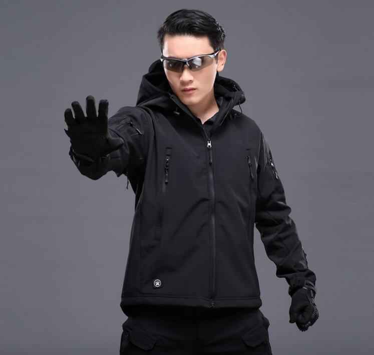 Men's Tactical Softshell Jacket — Waterproof Windproof Fleece Lined | Outdoor & Hiking