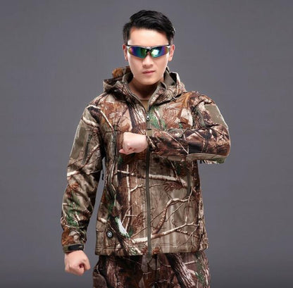 TAD Softshell Outdoor Jacket, Waterproof 3-in-1 Camouflage