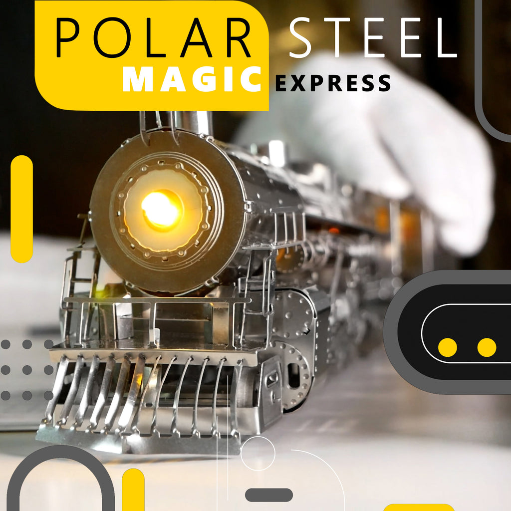 POLAR STEEL Magic Express Mechanical Steam train-1