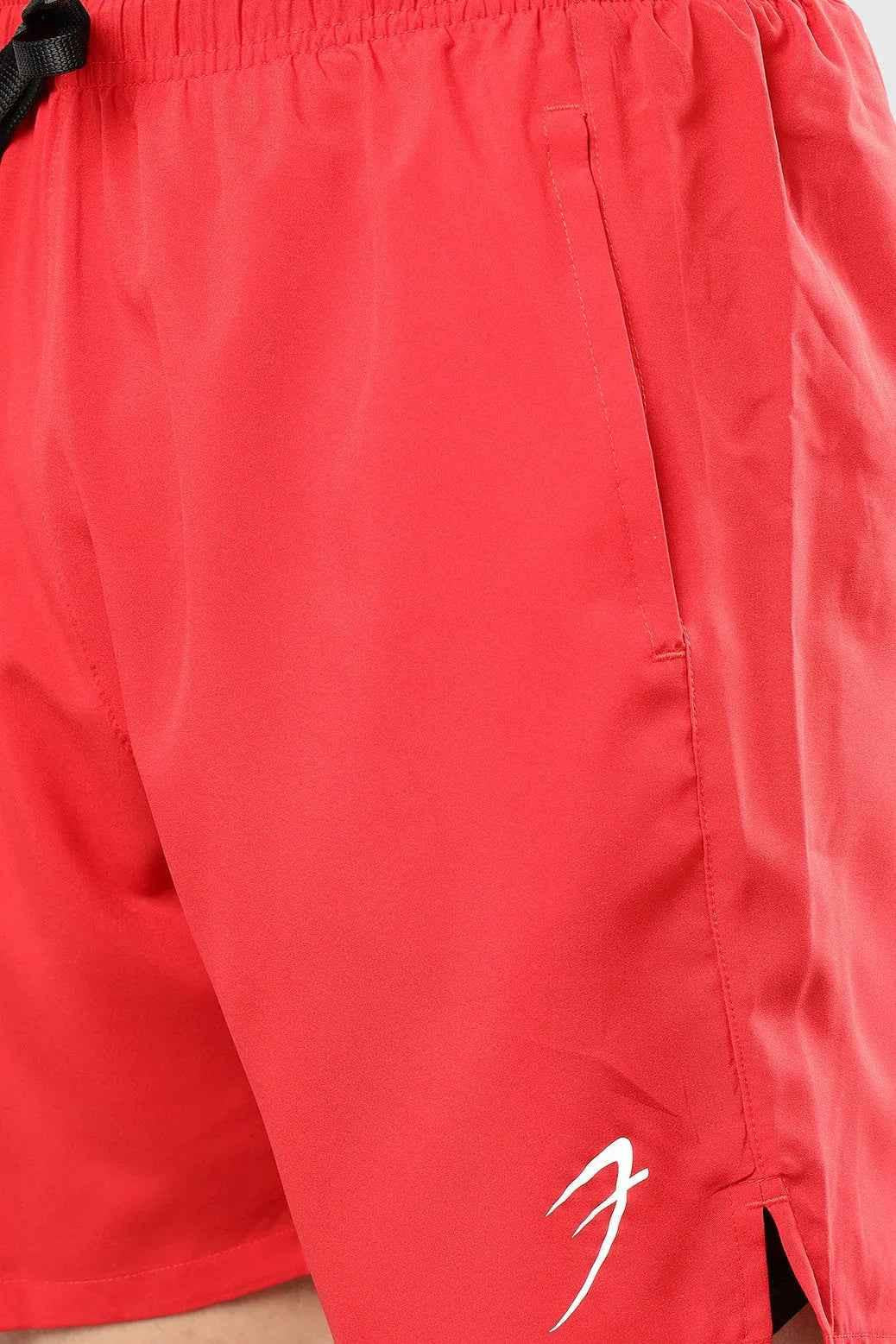 2 in 1 Compression Shorts Red