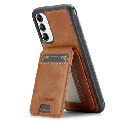 2-in-1 Leather Case for Samsung Series (Brown) Habicare