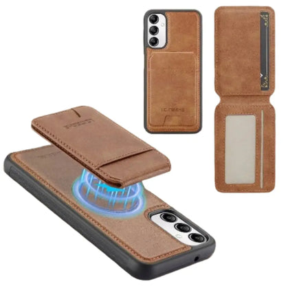 2-in-1 Leather Case for Samsung Series (Brown) Habicare