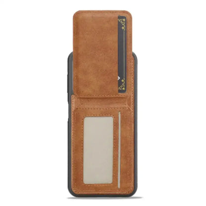 2-in-1 Leather Case for Samsung Series (Brown) Habicare