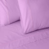 ORGANIC COTTON COLOURED SHEET SET  250TC - ORCHID