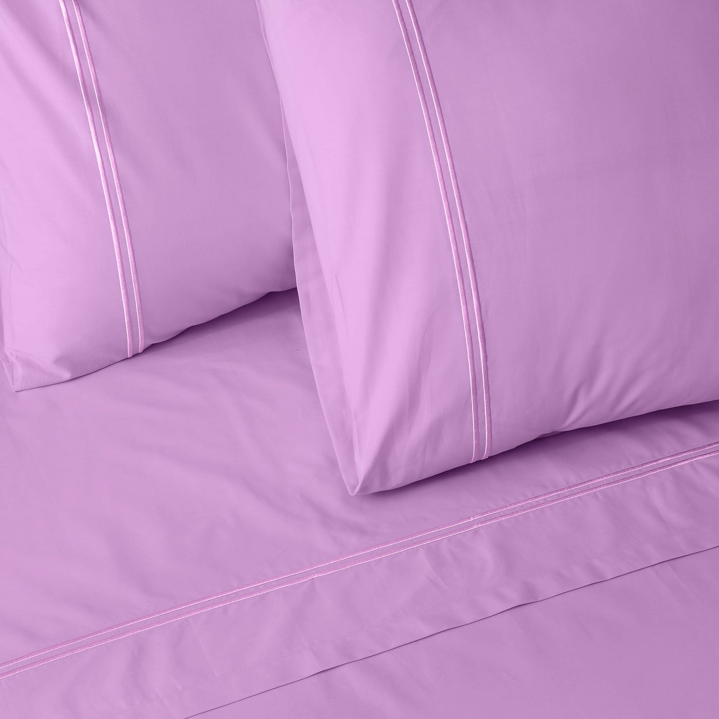 ORGANIC COTTON COLOURED SHEET SET  250TC - ORCHID Whites of London NZ