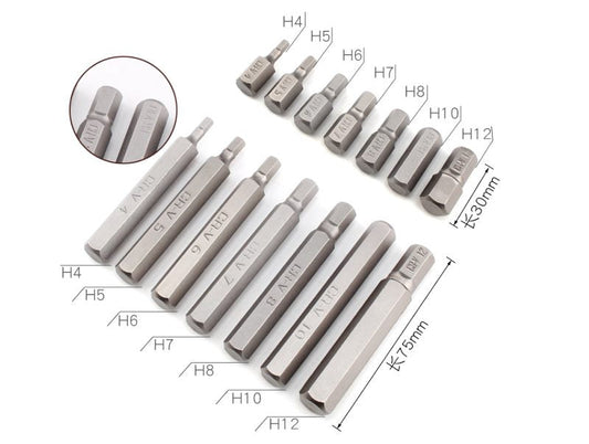 40 Pieces Hex Shank Screwdriver Drill Set Bits Metal Case dealonline.co.nz