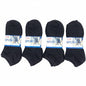 (12 Pairs) Thin Ankle Socks - BLACK - M7-11/ W8-12 dealonline.co.nz