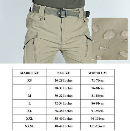 Men's Tactical Short Water Resistant Flex Ripstop Cargo Pants Lightweight Hiking dealonline.co.nz