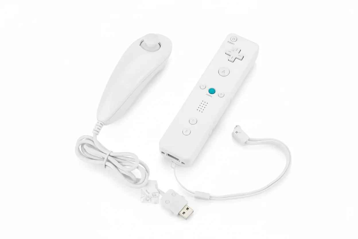 2 in 1 Wii Motion Plus Controller & Nunchuk Set – Wireless Gamepad