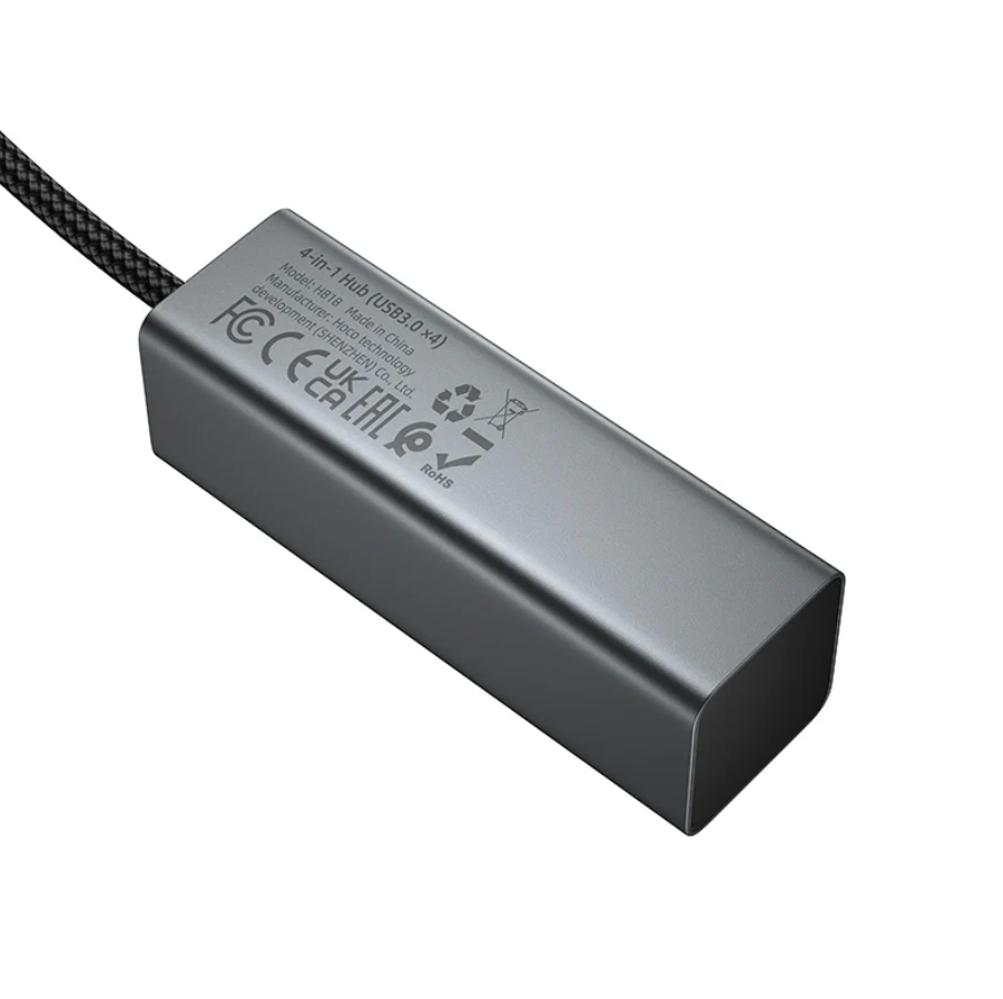 USB A to 4 Port USB 3.0 Expansion Hub 5Gbps (HB1B) techplus