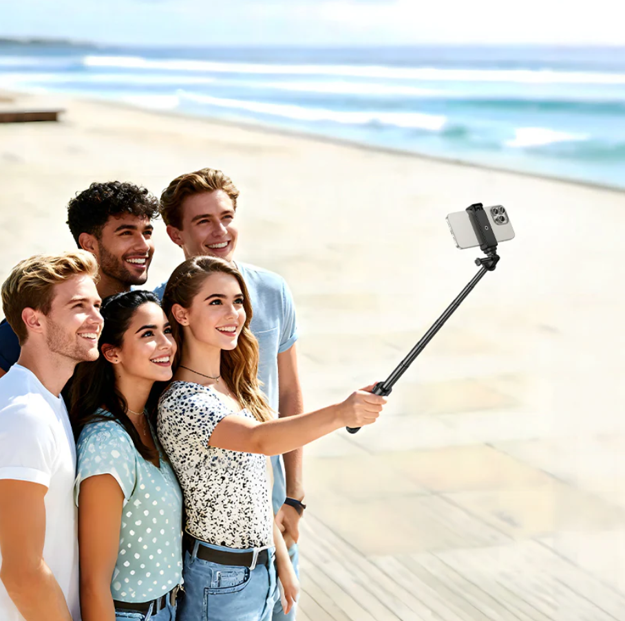 Bluetooth Selfie Stick Tripod 95cm with Remote (K101) techplus