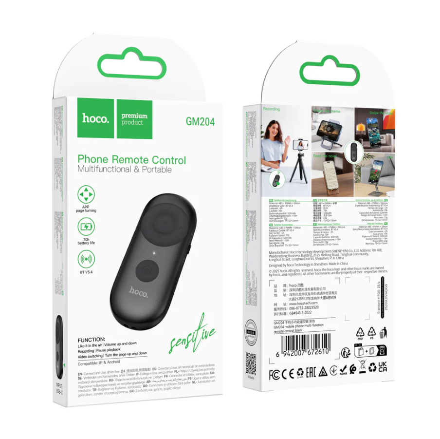 Bluetooth TikTok Remote Control GM204 Mini Phone Remote techplus