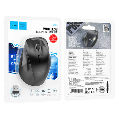 Wireless Mouse Bluetooth 2.4G Adjustable DPI (GM24) techplus