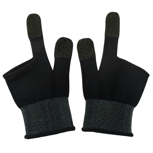 Mobile Gaming Finger Sleeves Silver Fiber (GA21) techplus