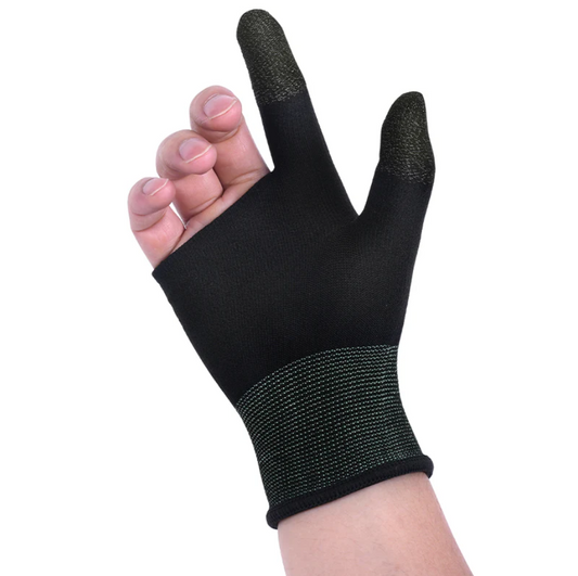 Mobile Gaming Finger Sleeves Silver Fiber (GA21) techplus