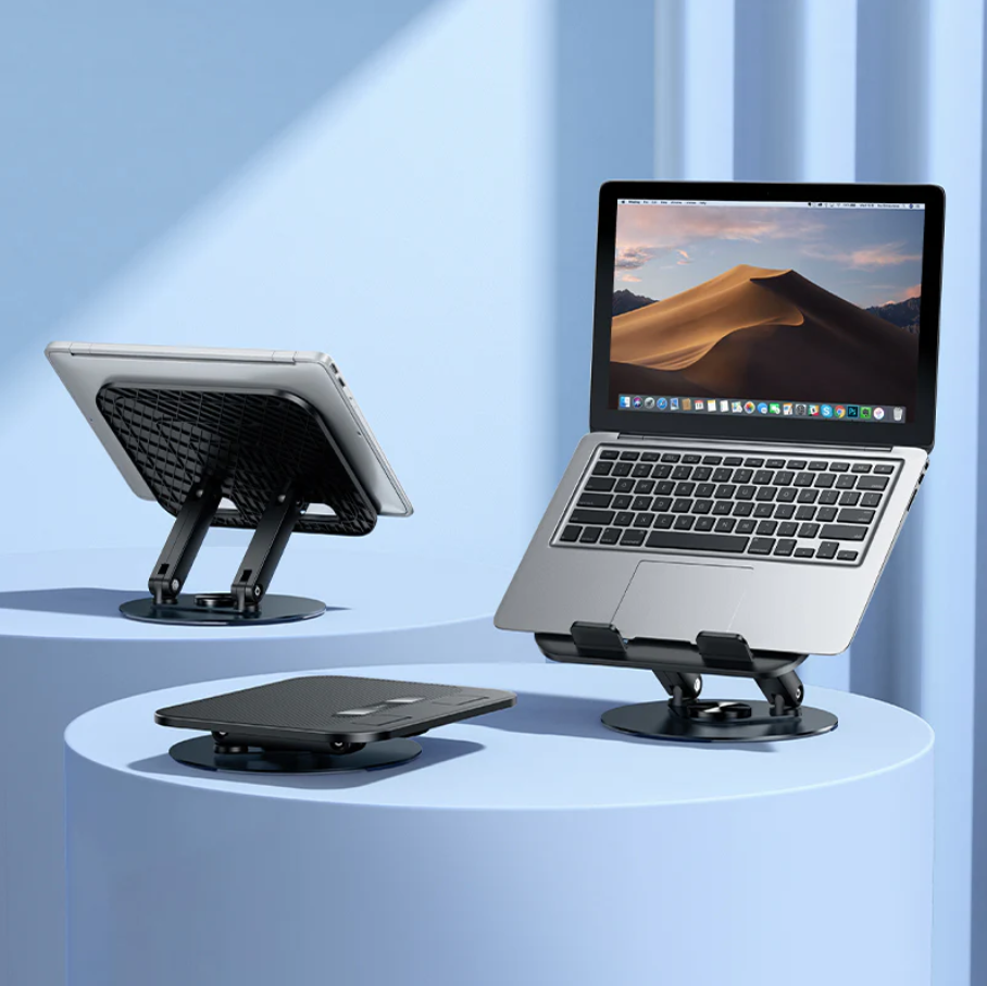 Carbon Steel Foldable Laptop Stand (HD14) techplus