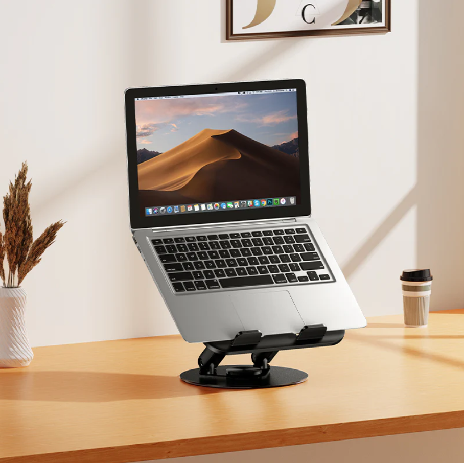 Carbon Steel Foldable Laptop Stand (HD14) techplus