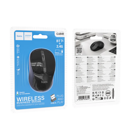Hoco Wireless Mouse Dual Mode Upto 1600 DPI (GM41) techplus