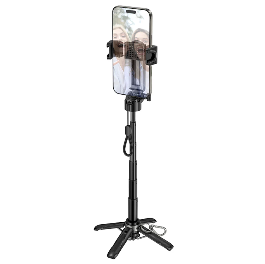 Hoco Mini Bluetooth Selfie Stick Tripod With Remote (K27) techplus