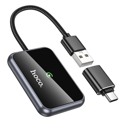 Hoco Wireless CarPlay Adapter USB-A USB-C Converter (HU1) techplus