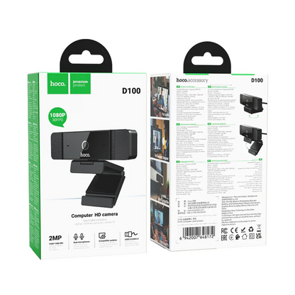 Hoco HD Computer Camera 1080P 30FPS Webcam (D100) techplus